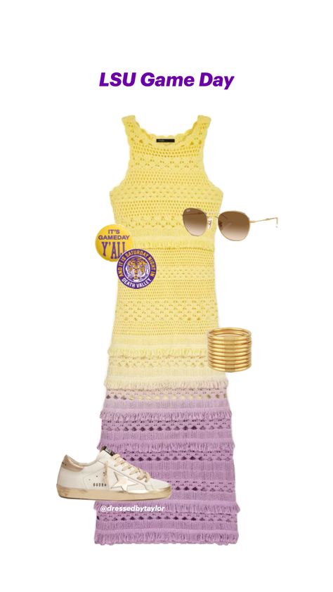 @dressedbytaylor Lsu Game Day Outfit, Lsu Game Day, Lsu Gameday, Lsu Outfits, Lsu Game, Tailgate Outfit, College Fits, Game Day Outfit, Gameday Outfit