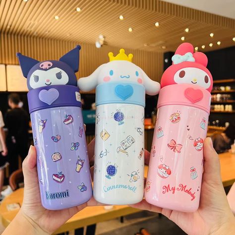 Kids Thermos, Dog White, Flask Gift, Cute Water Bottles, Thermal Cup, Parcel Delivery, Kawaii Sanrio, Stainless Steel Thermos, Thermos Cup