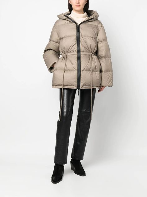 Acne Studios Drawstring Waist Padded Jacket - Farfetch Moncler Puffer, Puffer Jackets For Women, Acne Shop, Padded Jacket, All Brands, Canada Goose, Drawstring Waist, Prada, Acne Studios