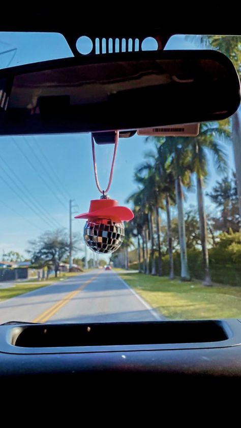 Pink Cowgirl Hat Disco Ball Car Hanging Rear View Mirror Accessory l Cowboy Disco Ball and Pink Hat l Trendy Car Accessories l Car Decor Disco Ball With Cowboy Hat, Disco Ball Cowboy Hat, Cowboy Disco, Pink Cowgirl Hat, L Car, Car Rearview Mirror Accessories, Mirror Car Accessories, Pink Cowboy Hat, Mirror Accessories