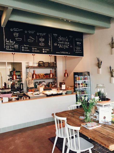 The Living in Delft, Netherlands / photo by Teodorik Mensl (click to follow me on Instagram) Delft Netherlands, Bistro Decor, Wood Lights, Bar Deco, Café Design, Lunch Restaurant, Wall Planters, Small Cafe, Coffee Shops Interior