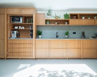 Clapham Manor Street - Kitchen - London - by West & Reid Ltd | Houzz UK Must Have Kitchen Items, Kitchen Planning, Kitchen Larder, Coffee Stations, Wall Cupboards, Larder Unit, Larder Cupboard, London Kitchen, Kitchen Plans