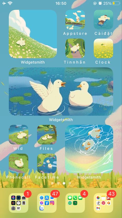 Duck Widget, Duck Homescreen, Ipad Duck Wallpaper, Duck Phone Theme, Duck Wallpaper Aesthetic, Ducks Phone Wallpaper, Duck Wallpaper Aesthetic Laptop, Duck Computer Wallpaper, Duck Desktop Wallpaper Aesthetic