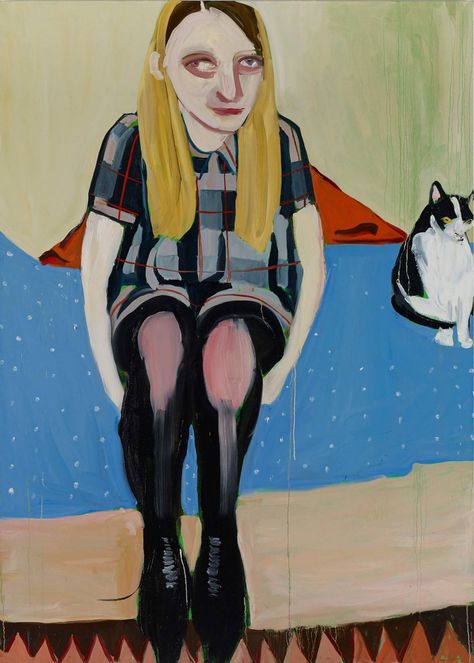 In a new show opening in London this week, the British painter applies her signature bright colors and deft sense of character to subjects that range from her family to her favorite poets. Barbara Kroll, Chantal Joffe, Marker On Canvas, Children Painting, Collaborative Art, British Artist, Painting For Kids, Artwork For Sale, Figurative Art