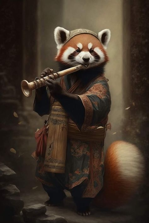 Kingdom Inspiration, Npc Art, D D Races, Trash Pandas, Anthro Art, Dnd Inspiration, Fantasy Animals, Writing Things, Red Pandas