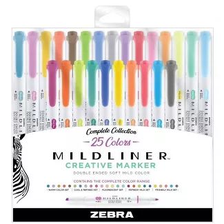 Zebra Mildliner, School Organization Notes, Highlighter Pen, Bullet Journal Writing, Cute School Supplies, Too Cool For School, School Organization, Bullet Journal Ideas Pages, Bullet Journal Inspiration