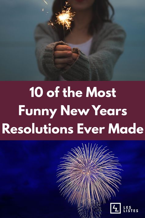 Some people choose to make funny New Years resolutions. Check out below for 10 of the most funny new years resolutions ever made. #top10list Funny New Years Resolutions Humor, Funny New Year Resolutions, New Year’s Resolutions Funny, Funny New Years Resolution, Funny New Years Resolutions, New Year Resolution Meme, New Years Resolution Funny, Happy New Year Funny, New Years Resolution List