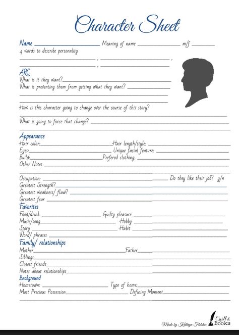 A free Character Sheet on quillandbooks.com Sept 2017 to download the google doc Character Building Sheet, Roleplay Character Sheet, Character Cheat Sheet Writing, Character Form Template, Character Sheet Writing Worksheets, Character Ranking Template, In Depth Character Sheet, Free Character Sheet, Character Concept Sheet Template