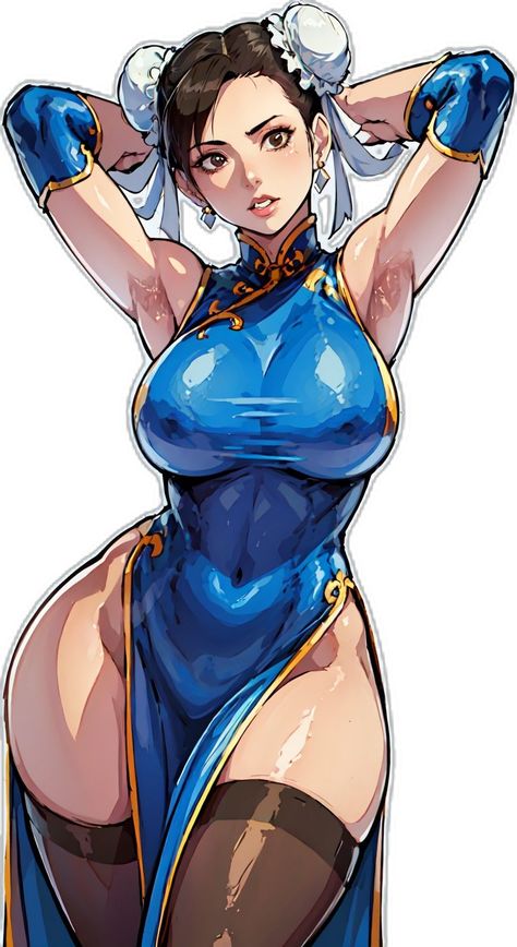 Chun Li Body Type, Street Fighter Female Characters, Chunli Fanart, Chun Li Street Fighter Fanart, Chun Li Street Fighter Hot, Chunli Art, Chun Li Pfp, Female Fighter Art, Street Fighter Women