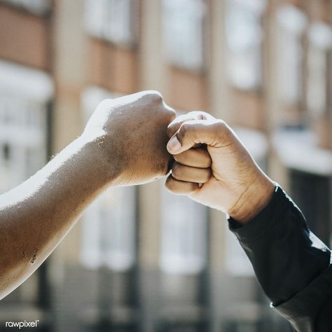 Fitness partners doing a fist bump | free image by rawpixel.com / Chanikarn Thongsupa Wonder Twins, Racial Injustice, Fist Bump, Hand Reference, Love The Lord, Friend Photos, Bump, Fitness Tips, Bible