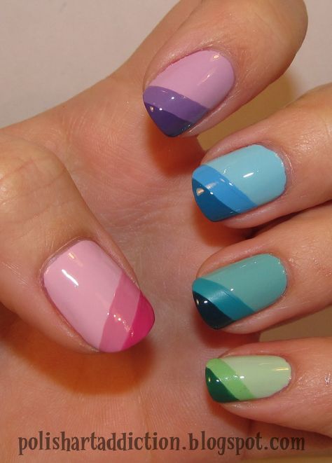 pastel. Multicolored Nails, Design Nails, Designs Nail, Nail Styles, Colorful Nail Designs, Color Pastel, Pastel Nails, Cute Nail Art, Cat Kuku