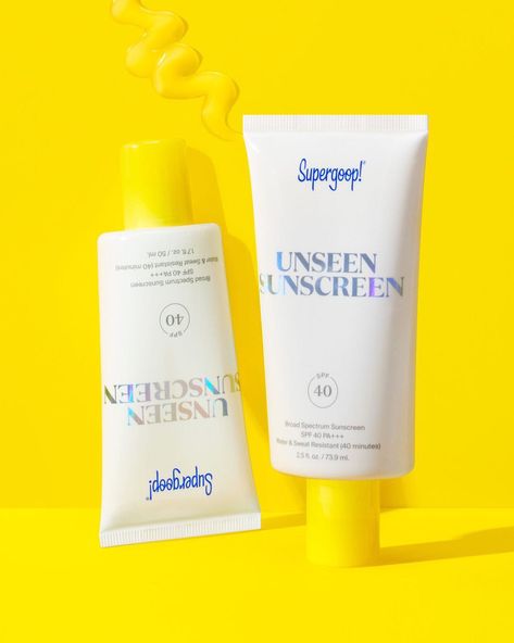 Supergoop! Unseen Sunscreen SPF 40 PA+++: A totally invisible, weightless, scentless, and makeup-gripping daily primer with SPF 40. Unseen Sunscreen Spf 40, Skincare Organiser, Supergoop Unseen Sunscreen, Unseen Sunscreen, Summer Beauty Essentials, Routine Aesthetic, Face Skin Care Routine, Facial Sunscreen, Beauty Must Haves