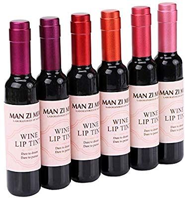 6 Colors Wine Bottle Shape Matte Lip Tint Waterproof Long Lasting Lipstick Lip Gloss: Amazon.de: Beauty Pink Liquid Lipstick, Wine Lip Tint, Wine Lips, Strawberry Lip Balm, Tinted Gloss, Lip Tints, Viral Products, Glitter Eyeshadow Palette, Lipstick Kit