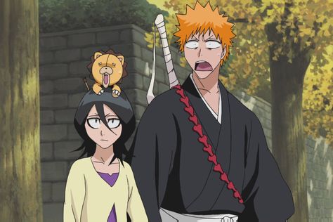 Ichigo Kurosaki Wallpaper, Ichigo Manga, Ichigo X Rukia, Rukia Bleach, Bleach Rukia, Bleach Funny, Ichigo And Rukia, Night Biking, Kurosaki Ichigo