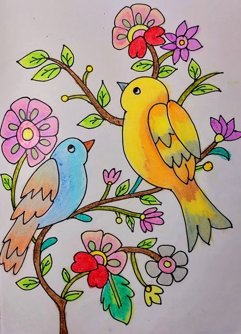 Tertiary Colors Drawing Ideas, Tertiary Colors Painting, Tertiary Colors Drawing, Mehendi Arabic, Cartoon Drawing For Kids, Dove Drawing, Tertiary Colors, Kids Canvas Painting, Arty Ideas