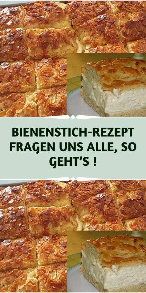 Bienenstich-Rezept fragen uns alle, so geht’s ! Wiener, Banana Bread, Butter, Bread, Cake, Quick Saves