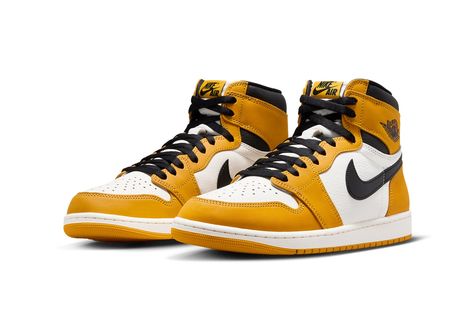 Official Images of the Air Jordan 1 High OG “Yellow Ochre” Nike Website, Nike Air Jordan 1 High, Nike Air Jordan 1 Mid, Popular Sneakers, Jordan 1 High Og, Yellow Ochre, Sneaker Release, Jordan Sneakers, Air Jordan 1 Retro High Og