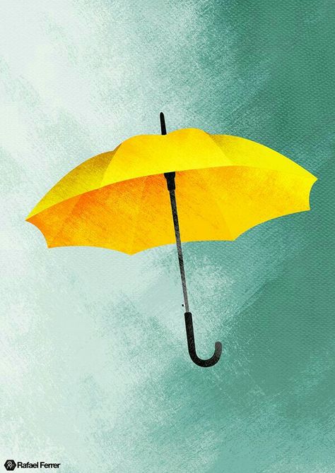 Skin Wallpaper, How Met Your Mother, Yellow Umbrella, Umbrella Art, How I Met Your Mother, Art Style Inspiration, I Meet You, Mellow Yellow, Minimalist Poster