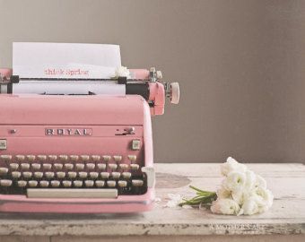 Aesthetic Pictures - Pink Aesthetic - Wattpad Pink Typewriter, Royal Typewriter, Murs Roses, Tout Rose, Pink Photography, Pink Inspiration, Picture Collage Wall, Pastel Pink Aesthetic, Style Deco