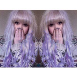 Pastel Goth Hair, Dip Dye Hair, Pale Girl, Goth Hair, Lilac Hair, Tumblr Hair, Pastel Goth Fashion, Mazzy Star, Pastel Grunge