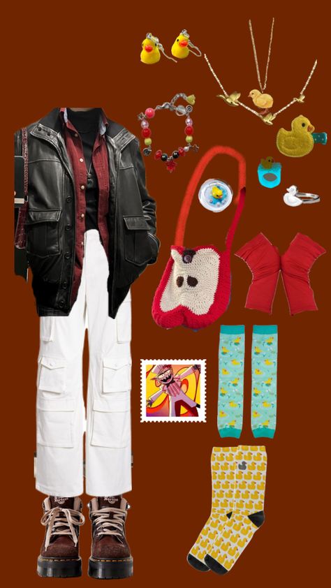 Lucifer Morningstar inspired outfit 🍎🌳🐥⚪️🐤🔴 Hotel Codes, Boss Outfit, Character Inspired Outfits, Lucifer Morningstar, Morning Star, Hazbin Hotel, Outfit Inspirations, Hotel, My Style