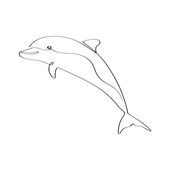 Imdadjayd | Freepik Dolphin Outline, Dolphin Underwater, Fish Outline, Outline Illustration, Art Sea, Sea Fish, Dolphins, Premium Vector, Graphic Resources