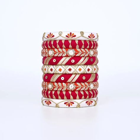 Calling on all brides for 2024/2025- want something unique to create everlasting memories on your special day? You have a vast range of gorgeous handmade bangles to choose from, OR go one step further and custom design your bespoke set with us @thebangle_boutique Fabric Bangles, Silk Thread Bangles Design, Fairy House Crafts, Thread Bangles Design, Unique Bangle, Fashionable Saree Blouse Designs, Flower Decorations Diy, Silk Thread Bangles, Something Unique