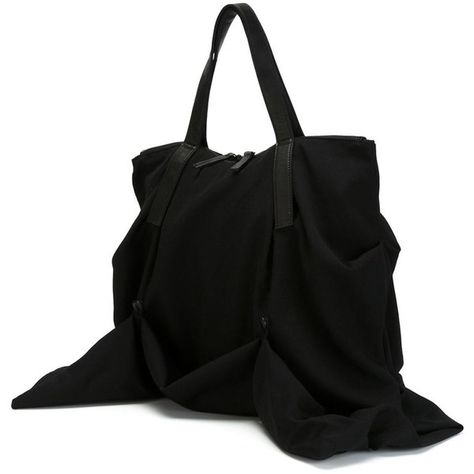 Yohji Yamamoto Draped Tote (6 760 SEK) ❤ liked on Polyvore featuring bags, handbags, tote bags, leather handbags, black leather handbags, black leather purse, genuine leather tote bag and real leather handbags Yohji Yamamoto Bag, Fashion Texture, Handbags Black, Real Leather Handbags, Black Holes, Bags Leather Handbags, Genuine Leather Totes, Handbags Tote, Black Leather Purse