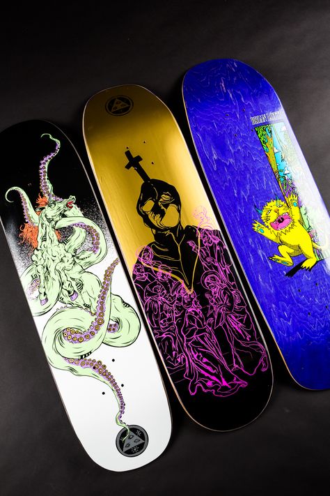 Are you into Welcome Skateboards? We've got new decks in stock! #skatedeluxe #SK8DLX Welcome Skateboards, Skateboard Deck Art, Skateboard Art Design, Skateboard Design, Skate Decks, New Deck, Skateboard Art, Skateboard Decks, Snowboards