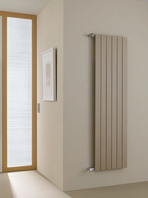 Tall Radiators, Modern Radiator Cover, Mid Century Bungalow, Home Radiators, Modern Classic Interior, Beige Room, Team V, Radiators Modern, Central Heating Radiators