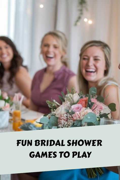 Fun Bridal Shower Games to Play Honeymoon Shower, Bridal Shower Cupcakes, Fun Bridal Shower Games, Bridal Shower Activities, Bridal Tips, Awesome Bachelorette Party, Bridal Bingo, Bridal Games, Fall Bridesmaid Dresses