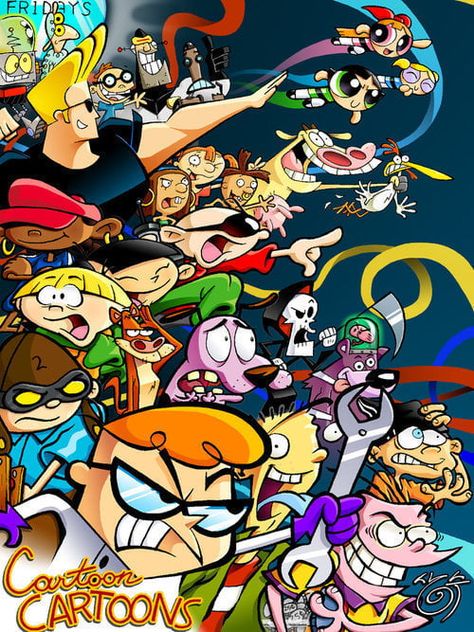 My childhood in one image ... Cartoon Network Viejo, Cartoon Network Art, Cartoon Network Characters, Old Cartoon Network, Cartoon Kunst, Cartoon Network Shows, Tv Shows Funny, Cartoon Photo, 90s Cartoons