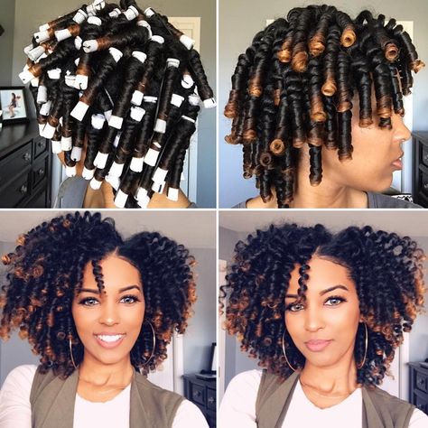 @itszitarose “Grey perm rods (3/8")✔️ White perm rods (7/16")✔️ Keep in mind that this mixture of perm rods will give you super tight and bouncy curls. It took a full day for my curls to drop and to achieve the perfect curly fro. Day 2 hair and beyond is def my fav! COMMENT which color rods you use👇🏾👇🏾 Natural Hair Perm Rods, Natural Hair Pictures, Perm Rod Set, Twisted Hair, Perm Rods, Types Of Hair, Natural Hair Twists, Fesyen Rambut, Natural Hair Styles Easy