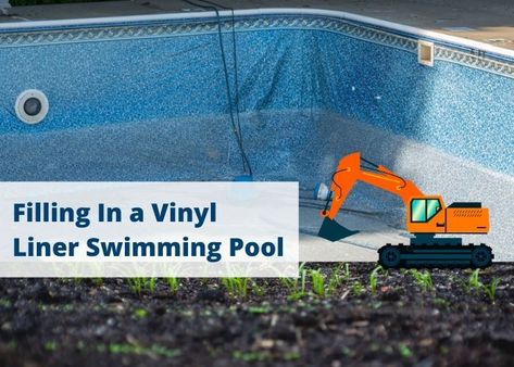 Tired of your vinyl pool and all the maintenance chores that come with it? Read our article to learn how to fill it in and discover some alternative options! Vinyl Pools Inground, Swimming Pool Construction, Pricing Calculator, Vinyl Pool, Pool Liner, Pool Liners, Vinyl Liners, Swimming Pools Inground, Concrete Pool