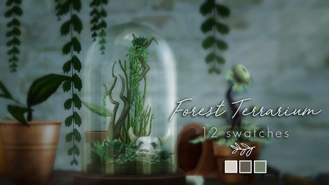 Sims 4 Forest, Sims Clutter, Forest Terrarium, 4 Witches, Ts4 Mods, Furniture Cc, Sims 4 Clutter, Sims 4 Mm Cc, Sims Ideas