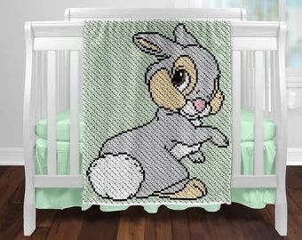 Mini C2c Crochet, Thumper Rabbit, Tea Cosy Pattern, C2c Crochet Pattern, C2c Crochet Blanket, Elephant Blanket, Graph Crochet, C2c Crochet, Bobble Stitch