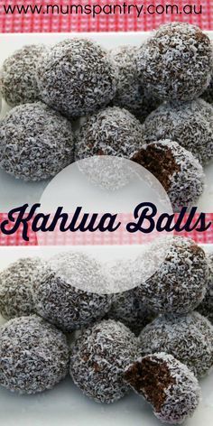 Boozy Balls Holidays, Baileys Balls, Kahlua Balls, Boozy Deserts, Boozy Balls, Kahlua Truffles, Booze Balls, Sweet Balls, Boozy Baking