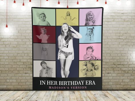 Eras Personalized Backdrop, In My Era Birthday Backdrop, Eras Banner, In my custom era wall decor, Custom Backdrop, PhotoBooth Backdrop by StacyJamesCreative on Etsy