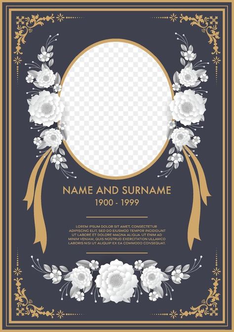 Memorial Service Invitation, Happy Fathers Day Greetings, Wedding Card Frames, Poster Template Free, Floral Cards Design, Father's Day Greetings, Father's Day Greeting Cards, Memorial Cards, Flowers Paper