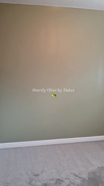 Dulux Overtly Olive Kitchen, Olive Grove Porters Paint, Dulux Overtly Olive Living Rooms, Dulux Overtly Olive Bedroom, Light Olive Walls, Overtly Olive Hallway, Overtly Olive Living Room, Dulux Overtly Olive, Overtly Olive