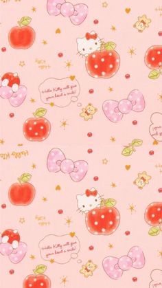 HELLO KITTY Kawaii Lockscreen, 2018 Wallpaper, Kitty Background, Hello Sanrio, Halloween Wallpaper Cute, Walpaper Hello Kitty, Arte Do Kawaii, Hello Kitty Crafts, Hello Kitty Images