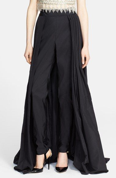 Nordstrom Pants - Naeem Khan Silk Faille Ball Skirt with Attached Cigarette Pants available at #No... Find More Ideas at https://mychicstyle19.com/nordstrom-pants-naeem-khan-silk-faille-ball-skirt-with-attached-cigarette-pants-available-at-no/ Western Fashion Dresses, Ball Skirt, Evening Skirts, Naeem Khan, 1950s Fashion, Cute Skirts, Fancy Dresses, Long Skirt, I Dress