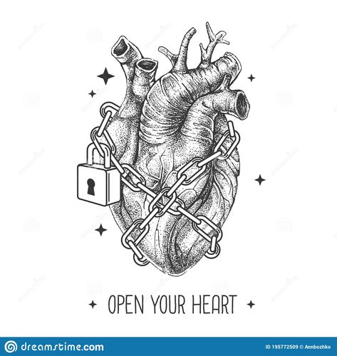 Chains Around Heart Drawing, Heart And Chain Drawing, Heart In Chains Drawing, Locked Heart Drawing, Chained Heart Drawing, Heart With Chains Drawings, Heart With Chains Tattoo, Chain Heart Drawing, Heart Lock Drawing