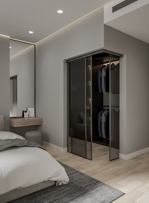 Bedroom Design Modern, Mens Bedroom Decor, Home Interior Accessories, Dream Closet Design, White Room Decor, Closet Design Layout, Luxury Room Bedroom, Modern Small House Design, Luxury Closets Design