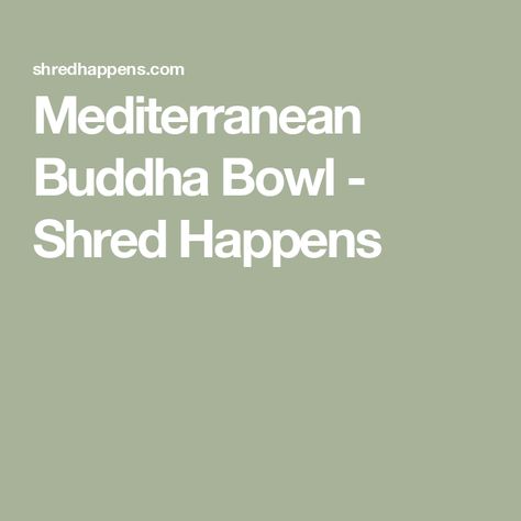 Mediterranean Buddha Bowl - Shred Happens Shred Happens, Low Carb Rice, Fried Halloumi, Eggplant Dip, Baby Arugula, Small Food Processor, Buddha Bowl, Rice Bowls, Fresh Herbs