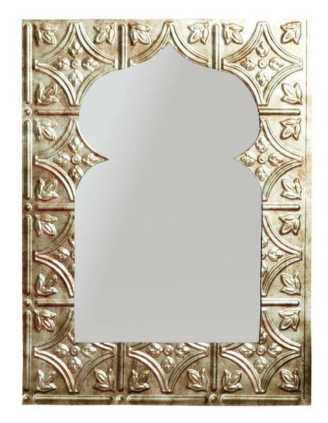 Spruce up your home decor with this eccentric mirror, which you can make yourself with a few simple materials. Tiled Mirror, Arch Entrance, Arte Ganesha, Mirror Arch, Tile Mirror, Moroccan Bedroom, Moroccan Home Decor, Style Marocain, Buch Design