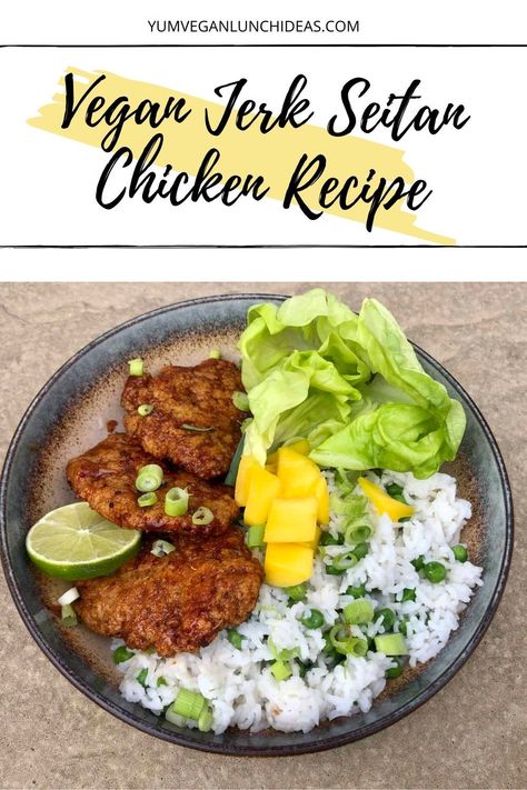 Seitan Chicken, Vegan Bbq Recipes, Jerk Marinade, Jerk Chicken Recipe, Seitan Recipes, Vegan Recipes Plant Based, Southern Recipes Soul Food, Vegan Bbq, Baked Salmon Recipes