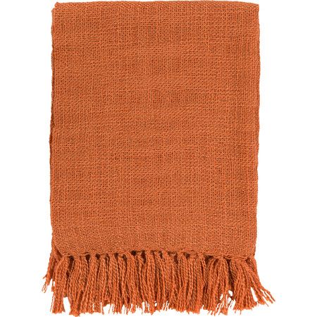 Burnt Orange Throw Blanket, Coral Throw Blanket, Burnt Orange Throw, Orange Throw Blanket, Dutch Decor, Potters Clay, Textured Blankets, Orange Bedding, Orange Bedroom