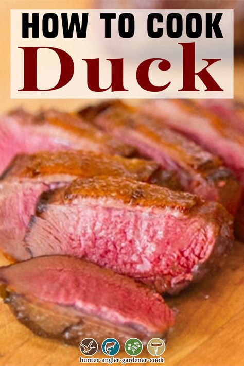 Wild Duck Breast Recipes Easy, Cooking Duck Breast, Baked Duck Breast Recipes, Wood Duck Recipes, How To Cook Duck Breast, Grilled Duck Breast Recipes, Wild Duck Breast Recipes, Duck Recipes Breast, Duck Breast Recipes Easy