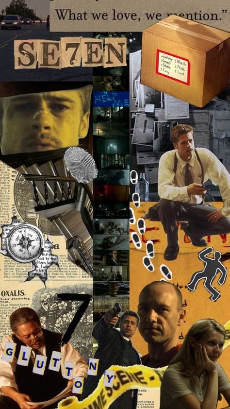 Se7en Wallpaper, Brad Pitt, Sloth, Pure Products, Film